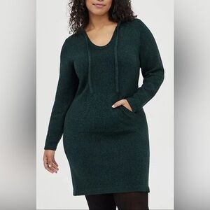 Torrid Sweater Hoodie Mini Dress